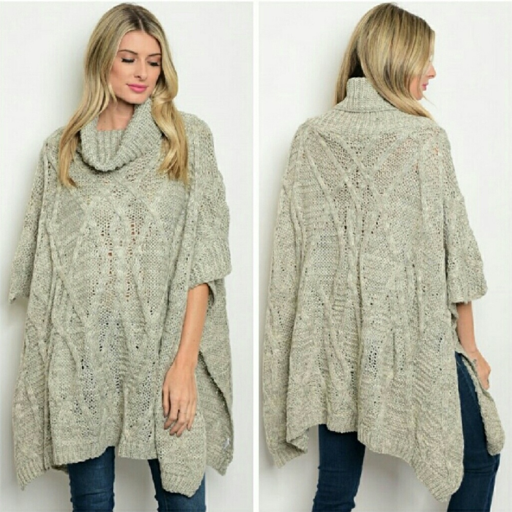 Oversized cowl neck sweater